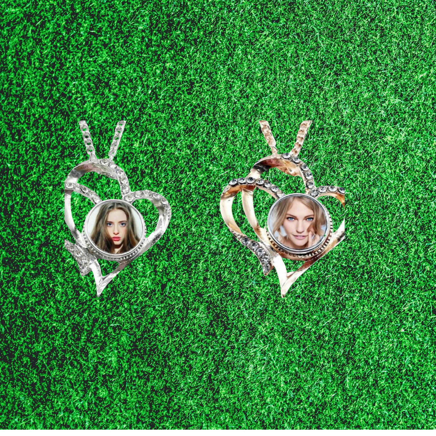 Double Heart Necklace Sublimation